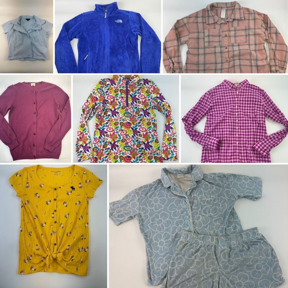 Girls Clothes Lot Size 14/16 North Face Fleece J Crew Cadigan Abercrombie Spyder